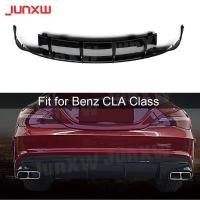 ราคา for CLA Class Carbon Fiber Rear Lip Spoiler Carbon Fiber FRP Rear Diffuser For Benz W117 CLA250 CLA (47852494049)