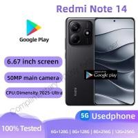 ราคา Redmi Note 14(5G)หน้าจอสมาร์ทโฟน 128GB All-Colors Good Condition Used Phone Support Play Store เปิดเครือข่าย (56958015096)