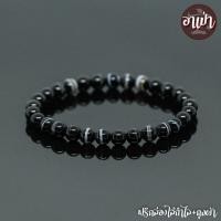 ราคา หินแบล็คอาเกต หินโมรา สีดำ Black Agate ขนาด 6 มิล หินแท้ 100% หินดวงตาสวรรค์ หินสีดำ หินมงคล (5207296425)