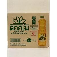 ราคา (ยกลัง) น้ำมันปาล์มโอเลอิน จากเนื้อปาล์มผ่านกรรมวิธี ตรา ดอกไม้ 1 ลิตร (28475809871)