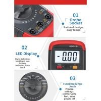 ราคา [TWINKLEF] UA6013L Professional Digital Capacitance Meter Handheld 200PF to 20MF Range High (49754394148)