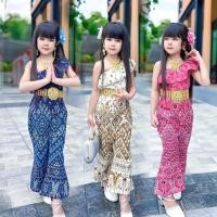 ราคา ชุดลายไทย เสื้อ กางเกงขาม้า (43422749547)