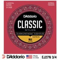 ราคา D'Addario® EJ27N 3/4 สายกีตาร์คลาสสิค ขนาด 3/4 แบบ Clear Nylon ของแท้ 100% (Normal Tension, 0.029 - 0.044) ** Made in US (10129970883)