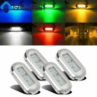 ราคา 4 ชิ้น 12 โวลต์ LED กันน้ำสำหรับเรือยอชท์และซีดาน โคมไฟCourtesy Lightmarine cabin deck (29388050601)