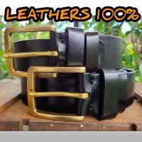 ราคา เข็มขัดหนังแท้ 100%หัวทองเหลืองแท้รุ่นSB004 เข็มขัดหนังชาย เข็มขัดหัวทองเหลือง (4145722328)