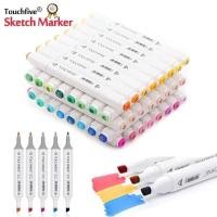 ราคา Touch AICRANE Five 80 Colors Twin Tip Pen Marker Set Dual Head Oily *ic Sketch Markers Brush s (29401881961)