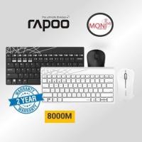 ราคา [ประกันศูนย์ไทย] คีย์บอร์เและเมาส์ RAPOO 8000M Mouse & Keyboard Wireless Combo Set (12997093087)