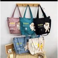 ราคา (ส่งจากไทย/พร้อมส่ง) กระเป๋าผ้าแฟชั่น ผ้าหนา สะพายข้าง ถอดสายได้ กระเป๋าถือ (14000429814)
