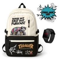 ราคา กระเป๋าเป้สะพายหลังโรงเรียนล่าสุดสําหรับเด็กชายและเด็กหญิงโรงเรียนอนุบาล ประถม กลาง และมัธยม พร้อม Thrasher Street Wear Motifs 2026 / กระเป๋า Thrasher (50006708654)