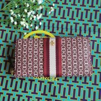 ราคา ✨สด-ผ่อน✨ กระเป๋าสตางค์ TORY BURCH GEMINI LINK CANVAS ZIP CONTINENTAL WALLET (3335209684)