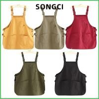 ราคา SONGCI Catering Workwear ผ้ากันเปื้อน, ผ้ากันเปื้อนภาพวาดในครัวเรือนสไตล์ญี่ปุ่น, ชุดเอี๊ยมทํางานกันน้ําคราบสําหรับช่างตัดผมคาเฟ่ (56808070526)