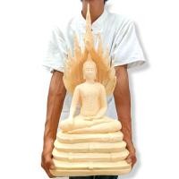 ราคา พระพุทธรูปปางนาคปรก พระประจำวันเสาร์ สูง 54 ซม สีขาวประดุจสีงา พระพุทธลักษณะงดงาม เหมาะบูชาหรือถวายทำบุญที่วัด (15993439036)