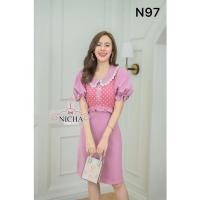 ราคา เดรสน่ารักใส่ทำงานงานป้ายNicha (10885729405)