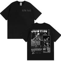 ราคา เสื้อยืดลายกราฟิกอัลบั้มของแร็ปเปอร์จัสติน บีเบอร์ สำหรับผู้ชาย แฟชั่นยุค 90 เสื้อยืดคอกลมแขนสั้น (48356295815)