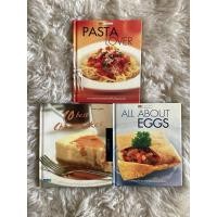 ราคา หนังสือpasta,all about eggs,cheesecake (3เล่ม) (22863691043)