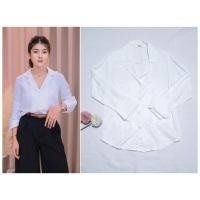 ราคา เสื้อเชิ้ต เสื้อใส่ทำงาน เสื้อสีขาว เสื้อแขนยาว (42107539311)