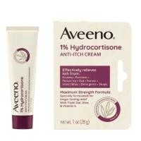 ราคา ส่งด่วนEXP:09/2025 New pack Aveeno Active Naturals 1% Hydrocortisone Anti-Itch Cream ครีมทาแก้คัน ผดผื่นผื่นแพ้ eczema (8002252493)