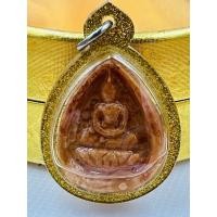 ราคา P-01-060365 พระสมเด็จทรงหยดน้ำ แกะสลักจากหินพระธาตุเขาสามร้อยยอด เนื้อหินเม็ดพระธาตุไข่ปลา (17819524641)