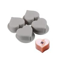 ราคา แม่พิมพ์ซิลิโคน รูปหัวใจ 4 ช่องใหญ่ (คละสี) Chocolate Mould Silicone Heart 4 cavities (3005318388)