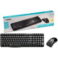 ราคา Rapoo Keyboard+Mouse Wireless แป้นภาษาไทย/อังกฤษ ของแท้ ประกันศูนย์ 2ปี เมาส์และคีย์บอร์ด ไร้สาย (1998420831)