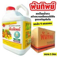 ราคา (ยกลัง4แกลลอน) พันทิพย์ ขนาด 5 ลิตร ฮอร์โมนน้ำขาว ตรา หวีทอง (52356272876)