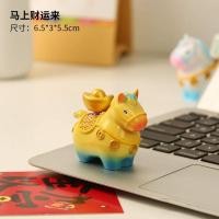 ราคา ลาไซด์วู เรซิ่นการ์ตูนรูปปั้นม้า,หมุนได้ปีม้าราศีม้าเครื่องประดับ,ประณีต น่ารัก ทําเอง งานฝีมือม้ามิ่งขวัญราศีม้ารูปแกะส (46105959577)