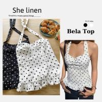 ราคา BELA TOP- She Linen Polka Dot Camisole (41251314649)