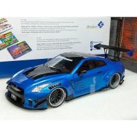 ราคา โมเดลรถR35 1/18 โมเดลรถGTR โมเดลรถ Solido Nissan GTR R35 Liberty walk LB Work LBWK Blue 1:18 ราคา ok (47806226219)