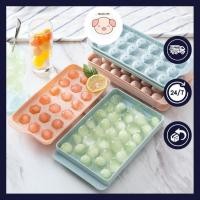 ราคา ถาดน้ําแข็งทรงกลมพร้อมฝาปิดแม่พิมพ์น้ําแข็งอัจฉริยะสําหรับก้อนน้ําแข็งทรงกลมน่ารัก 33 ก้อน (43413489706)
