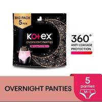 ราคา ผ้าอนามัยกางเกงใน Kotex Overnight Panties M-XL size Big Pack (5 pcs) (28811572342)