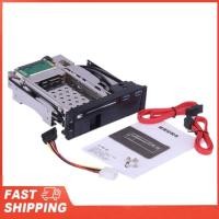 ราคา Dual Bay 3.5" 2.5" SATA III Hard Drive HDD & SSD Tray Caddy Internal Mobile Rack Enclosure Docking (55255588221)