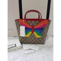 ราคา New Gucci tote kids Rainbow Butterfly ลายผีเสื้อรุ้ง (5844425925)