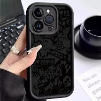 ราคา เหมาะสำหรับ VIVO Y17 Y15 Y12 Y15s Y15a Y15c Y12a Y12s Y11 Y11s Y16 กรณีโทรศัพท์มือถือ Artistic Black Graffiti เคสโทรศัพท (27568807533)