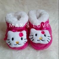 ราคา รองเท้า Hello Kitty หนาอบอุ่นสีชมพูเด็กผู้หญิง Prewalker (9442884439)