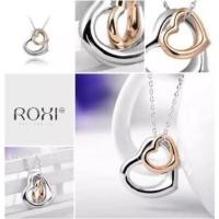 ราคา ROXI สร้อยคอพร้อมจี้ รูปหัวใจ 2 ดวง ดวงเล็กกับดวงใหญ่ รุ่น 2030005390 (5914519382)