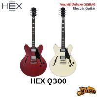 ราคา HEX Q300 Semi Hollow Body Guitar Satin Finish with Deluxe Gigbag (40524066388)