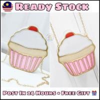 ราคา Cute KIDS TEENS WOMEN SLING BAG HANDBAG RAYA CUPCAKE (22943706520)
