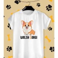 ราคา เสื้อยืดลายน้องหมา เวลส์ คอร์กี้ Welsh Corgi Dog ใส่สบาย ไม่ยืด ไม่ย้วย (19083797556)