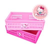 ราคา ตะกร้าคิตตี้ กล่องคิตตี้ ตะกร้าเก็บของคิตตี้ ตะกร้า HELLOKITTY (15703109904)