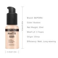 ราคา NQSW Make Up Matte Liquid Foundation Dark Black Corrector Skin Tone คอนซีลเลอร์ฐานแยก Repairing Moisturizing Liquid Foundation แต่งหน้าเครื่องสําอาง QSAE (53405638333)