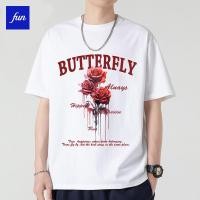 ราคา เสื้อยืดพิมพ์ลายหลวม ขนาด 5XL ทำจากผ้าฝ้ายแท้ 240g มีให้เลือกหลากหลายสี รอบคอกลมและแขนสั้น (46404452169)