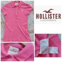 ราคา เสื้อโปโล แบรนด์ Hollister สีชมพู อก-34" (5716048037)