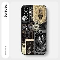 ราคา JURSUE เคสไอโฟน เคสซิลิโคนนุ่มกันกระแทกลายการ์ตูนตลก เคสโทรศัพท์ สีดำ Compatible for iPhone 17 16 15 14 13 12 11 Pro Max SE 2020 X XR XS 8 7 6 6S Plus xsmax 6splus 7plus 8plus พลัส (22647990673)