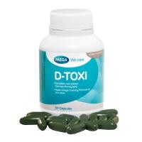 ราคา Mega We Care D-Toxi - เมก้า วีแคร์ ดี-ท๊อกซี่ อาหารเสริมช่วยล้างพิษ 1 ขวด บรรจุ 30 เม็ด (6669046490)