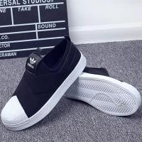 ราคา 【NEW ARRIVAL】 adidas cross strap shell-toe sneakers couple shoes men and women casual shoes lazy sh (20196012547)