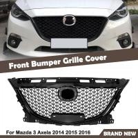 ราคา Front Grille Racing Grill Upper Bumper Hood Mesh Grid Auto Accessories Honeycomb Style For Mazda 3 (44226937339)