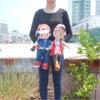 ราคา ตุ๊กตา Satoshi ซาโตชิ & Serena เซเรน่า Pokemon โปเกม่อน 18นิ้ว (2349434905)