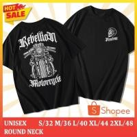 ราคา S-5XL เสื้อยืดคอกลม Cotton 100% สกรีนลาย MC Freedom Rebellion (25181330993)