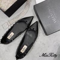 ราคา รองเท้าส้นเตี้ยผู้หญิงสีดําอวกาศวาเลนติโน่ส้นสูง 8-10 ซม (43817000357)
