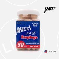 ราคา Mack's Ultra Soft Foam Earplugs, 50 Pair | Ear Plug For Sleep Noise Penutup Telinga Anti Bunyi 耳塞防噪音 (42925983889)